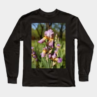 Lavender Irises Long Sleeve T-Shirt